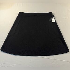 NIC+ZOE Elegant Black A-Line Skirt
